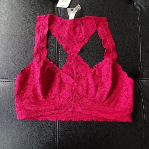 Free People Galloon Lace Racerback Bralette NWT - Picture 3 of 4